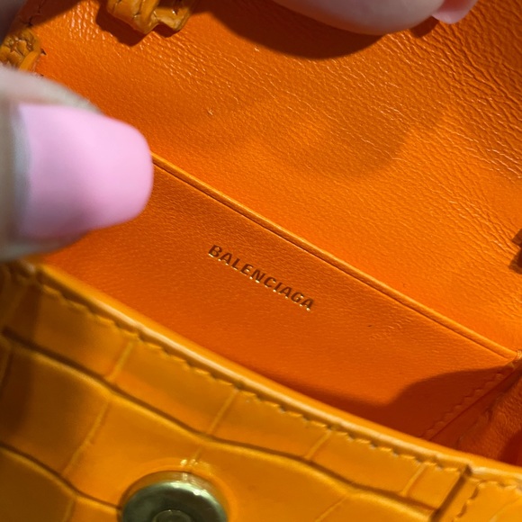 Balenciaga hourglass mini croc shoulder/ belt bag - Picture 4 of 4